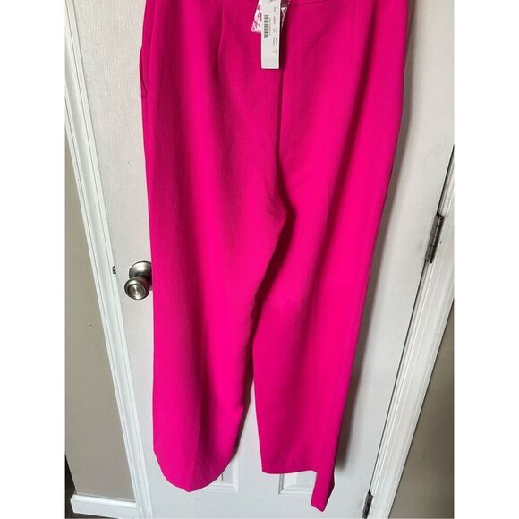 J.Crew high-rise wide leg, pink trousers sailor style with pockets - Picture 6 of 8